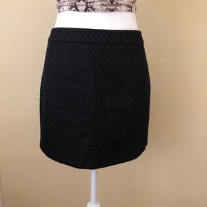 Black Express mini skirt